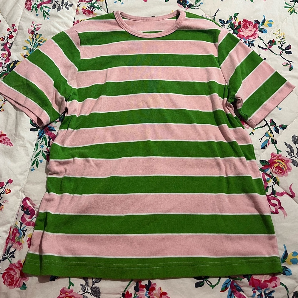 Vintage stripe knit shirt bought from a vintage shop in Pittsburgh PA.